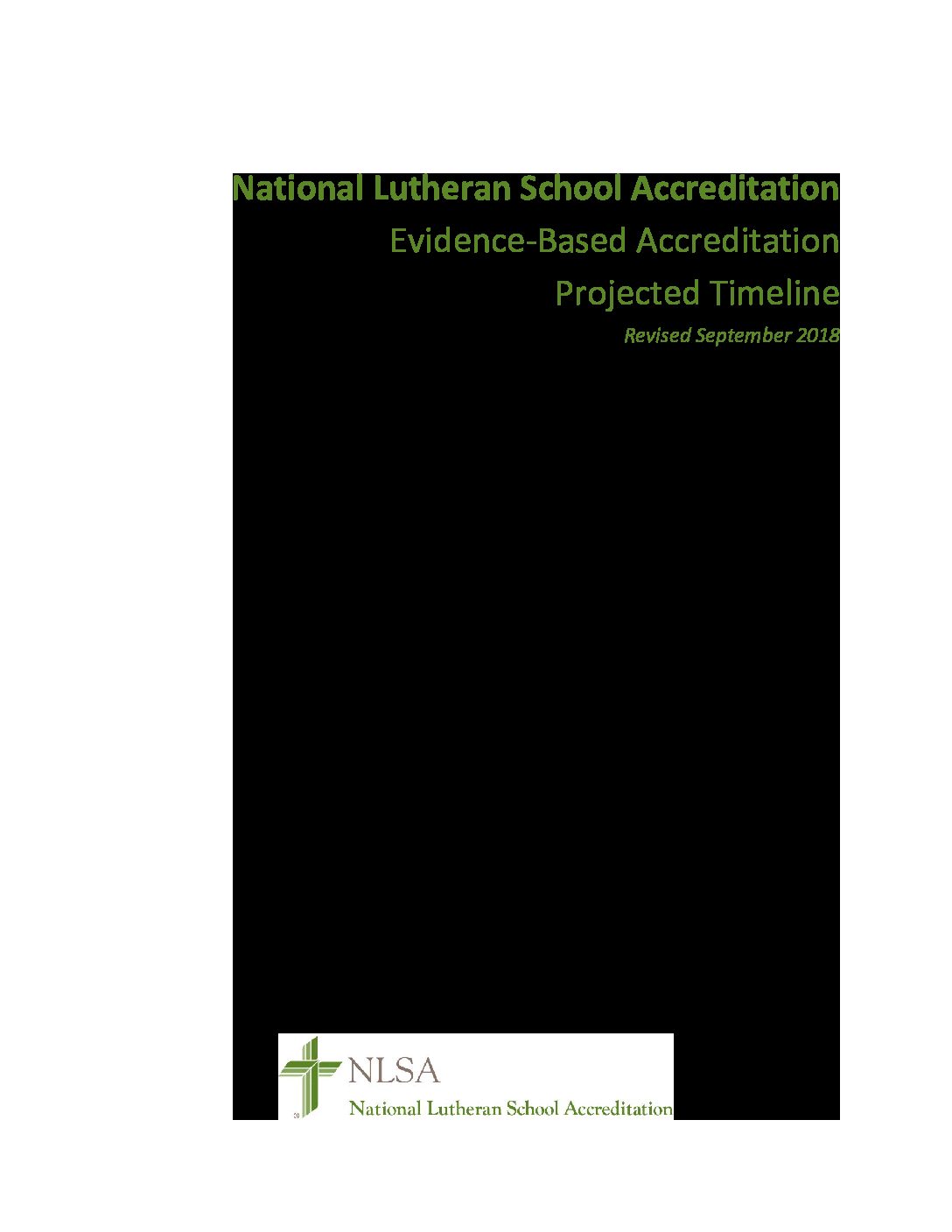 NLSA EBA Projected Timeline 92018 LuthEd